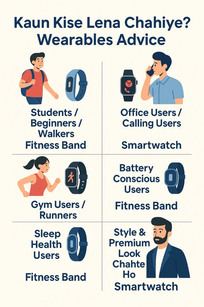 Smartwatch vs Fitness Band 2